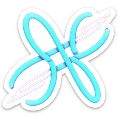 futuristic minimalistic logo icon, glowing letters "SANG" made of three merging neon lines, representing Storm, Atom and NoizeGames, neon purple (#8B5CF6) and cyan (#00E0FF), dark background, no face, tech logo style, 1:1 aspect ratio sticker