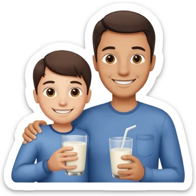 milk and daddy sticker