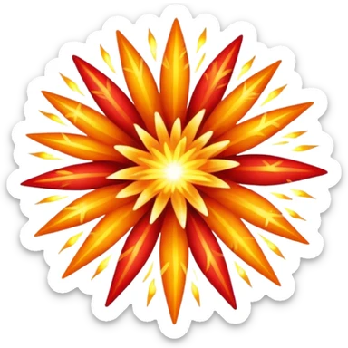 firework burst sticker