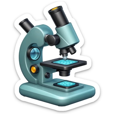 cell under microscope sticker