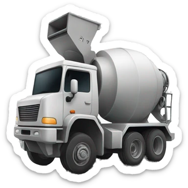 concrete mixer sticker