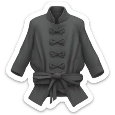Jacket tied around waist sticker