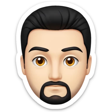 Chris Kirkpatrick with black hair sticker