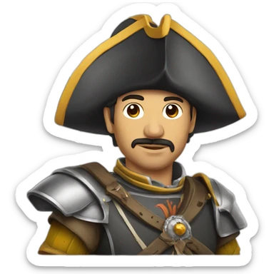 conquistadors chasseur sticker
