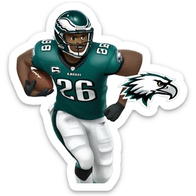 Philadelphia Eagles #26  sticker