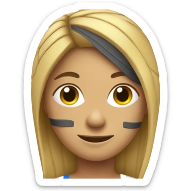 Make beach volleyball player sticker