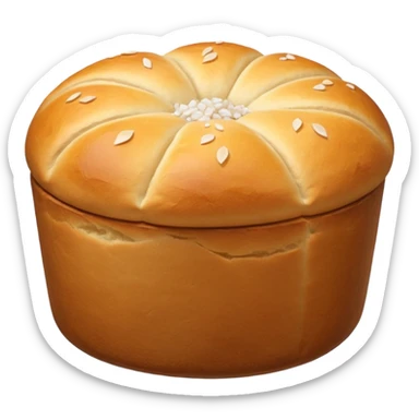 Korean Salt bread 3d aesthetic sticker