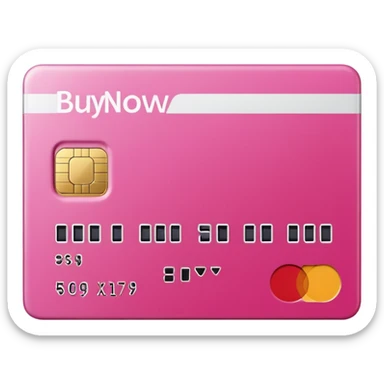 pink buy now pay later sticker