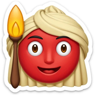 seta sólida vermelha para marcar início de frase sticker