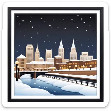 Snowy Cleveland  sticker