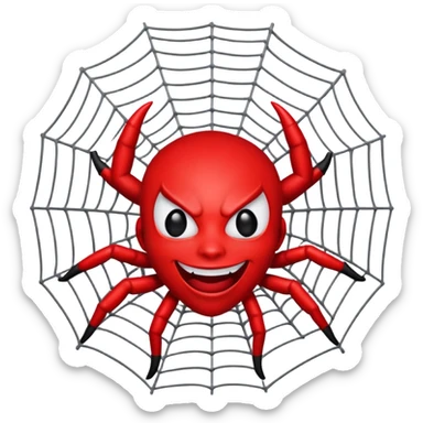 this emoji "😈" in this emoji"🕸️" sticker