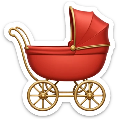 vintage baby carriage sticker