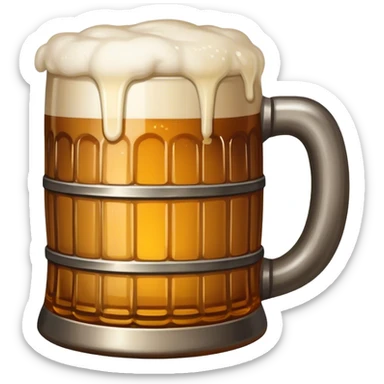 medieval tavern beer sticker