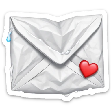 Love letter with tears for 'Quit Playing Games With My Heart' by Backstreet Boys sticker