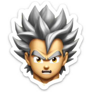 Goku going supersaiyan  sticker