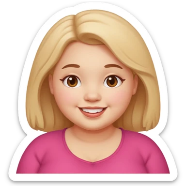 chubby girl sticker