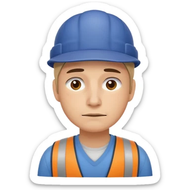 Developer going back to work after christmas holidays, looking tired and wearing a cap sticker