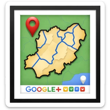 Google maps of Belgium  sticker