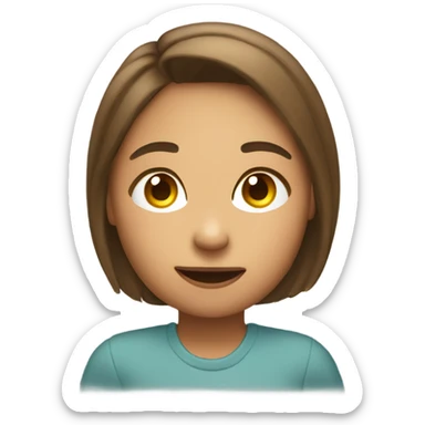 Draw a girl saying “GLO” in speech bubble  sticker