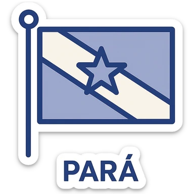iconic version of the flag of Pará, Brazil, no text sticker