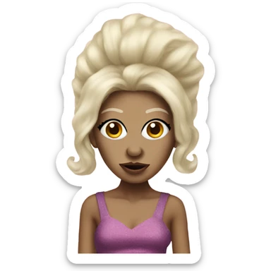 troll doll in drag sticker