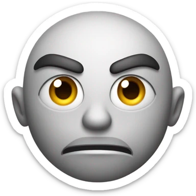 brutal face emoji sticker
