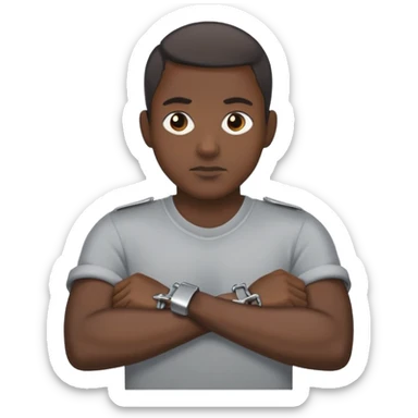 handcuffed person sticker