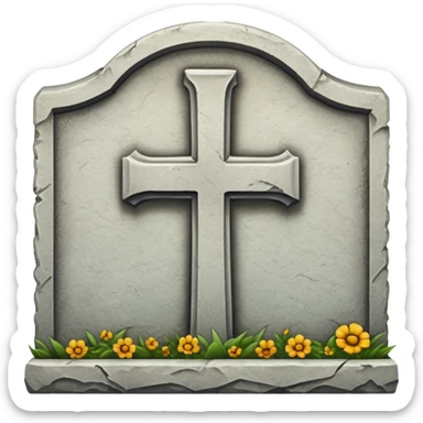 grave R.I.P sticker