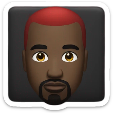 Kanye West My Beautiful Dark Twisted Fantasy Album Cover sticker