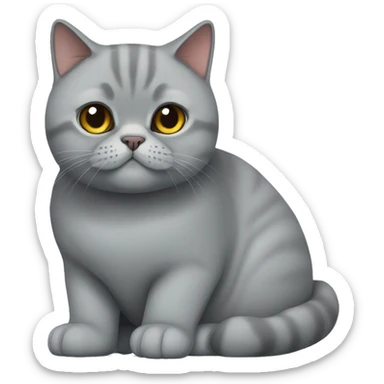 British shorthair cat sticker