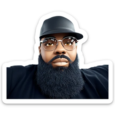 cosplaying boy with sunglasses sticker