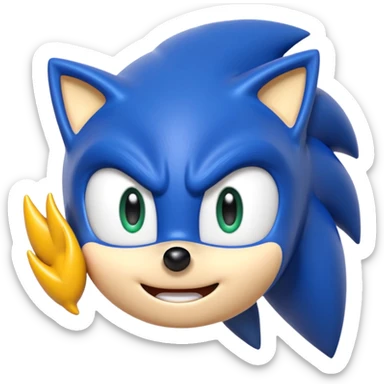 Faça ele feliz o sonic sticker
