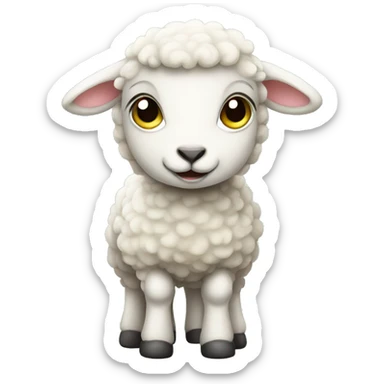 Baby sheep sticker