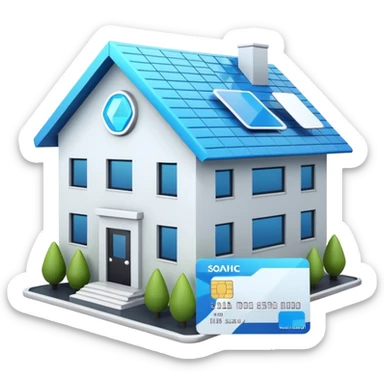 4d house for sale, bank, insurance card sticker