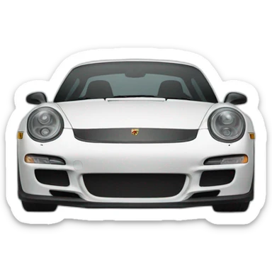 porsche logotype, front view sticker