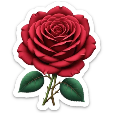 I need black rose emoji sticker