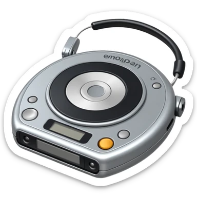 circular walkman sticker