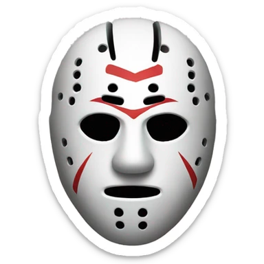Jason mask side view sticker