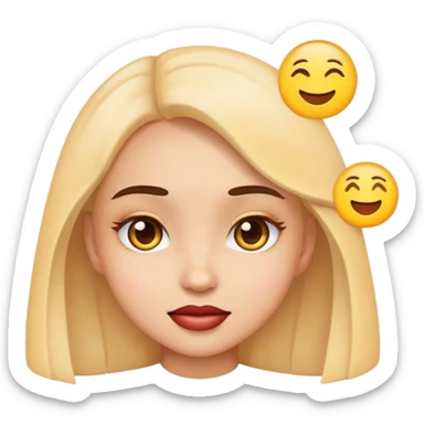 Emoji gril sticker