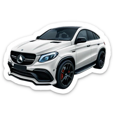 Gle 63 amg coupe black sticker