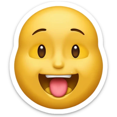 Emojis énervé qui tire la langue  sticker