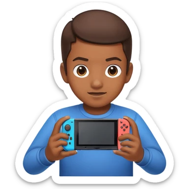 Kid playing Nintendo Switch 2 sticker