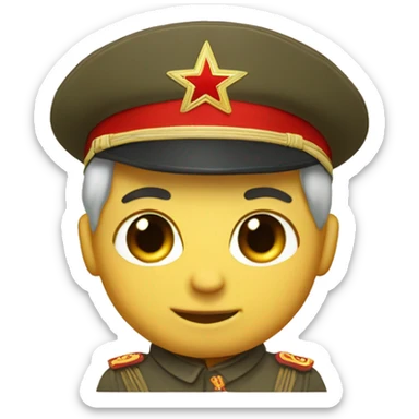 A cute pookie version of Soviet Union sticker