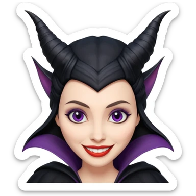 Maleficent smiling ￼ sticker
