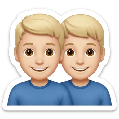 Twin boys sticker