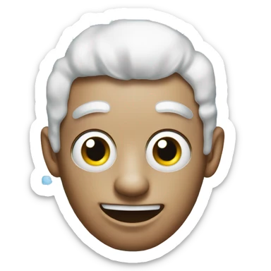 icee slushy with eyes and a face sticker