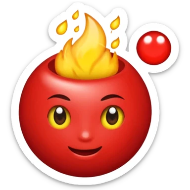 Uma mão apertando um botão escrito perigo sticker