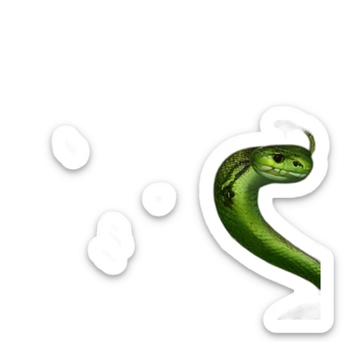 Taylor Swift with a snake in reputation album sticker