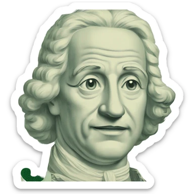 Five Euro Paper Banknote sticker