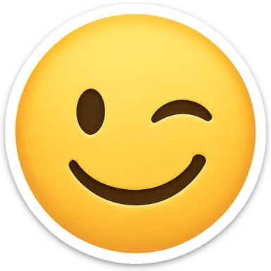 winking face emoji sticker